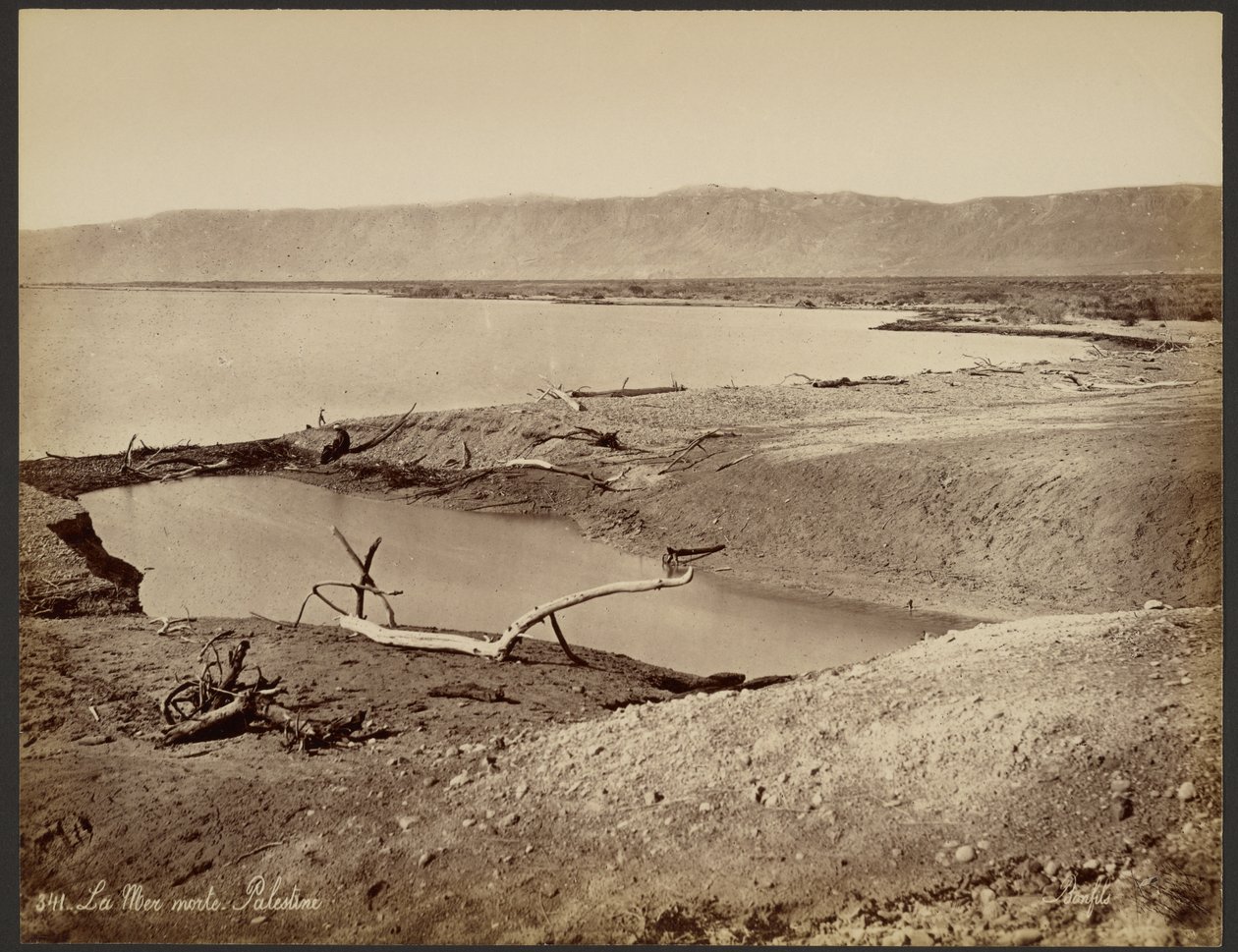 Dødehavet, Palestina av Félix Bonfils