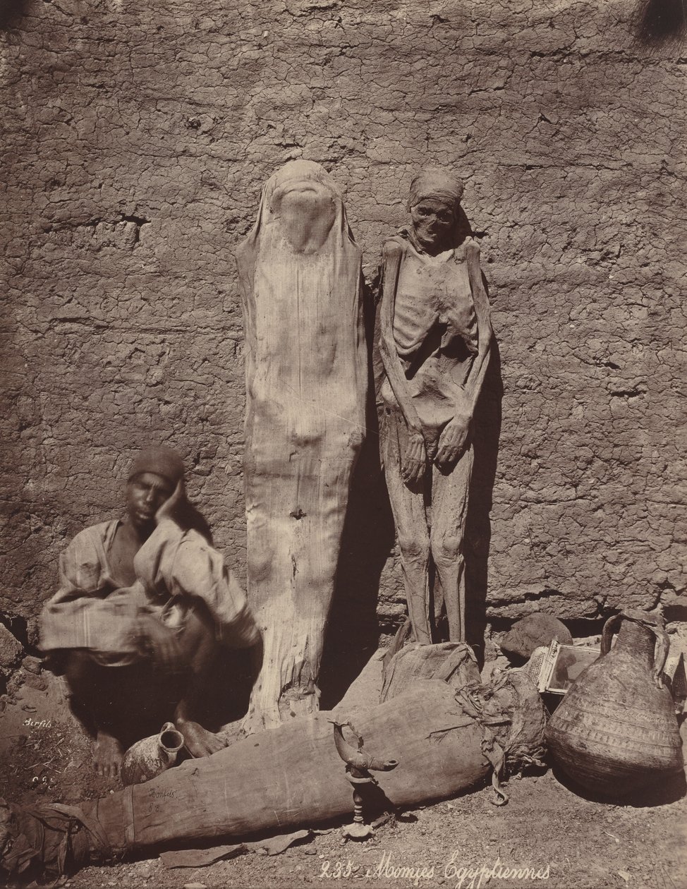 Egyptiske mumier av Félix Bonfils