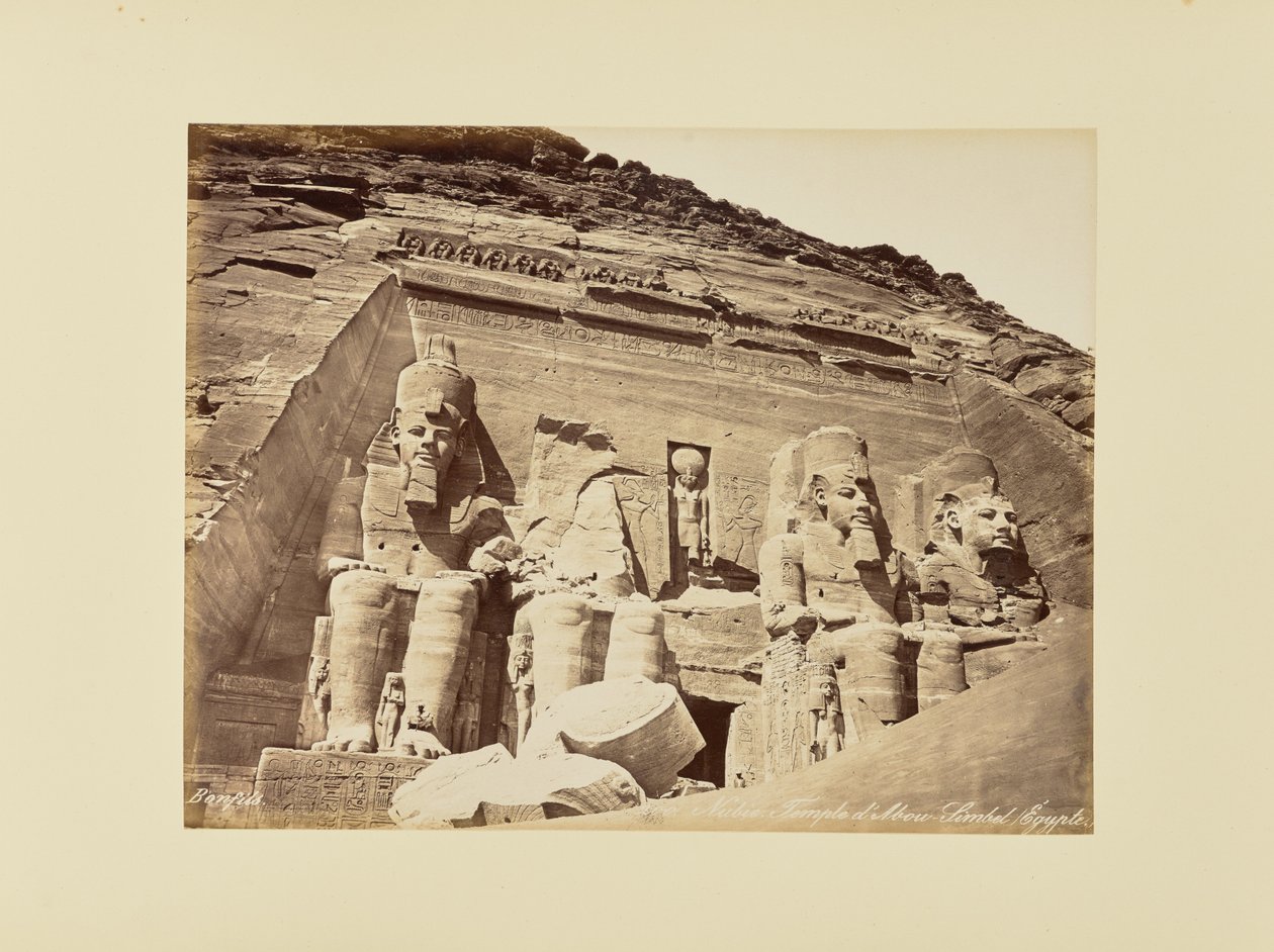 Nubia. Tempelet i Abu Simbel, Egypt av Félix Bonfils