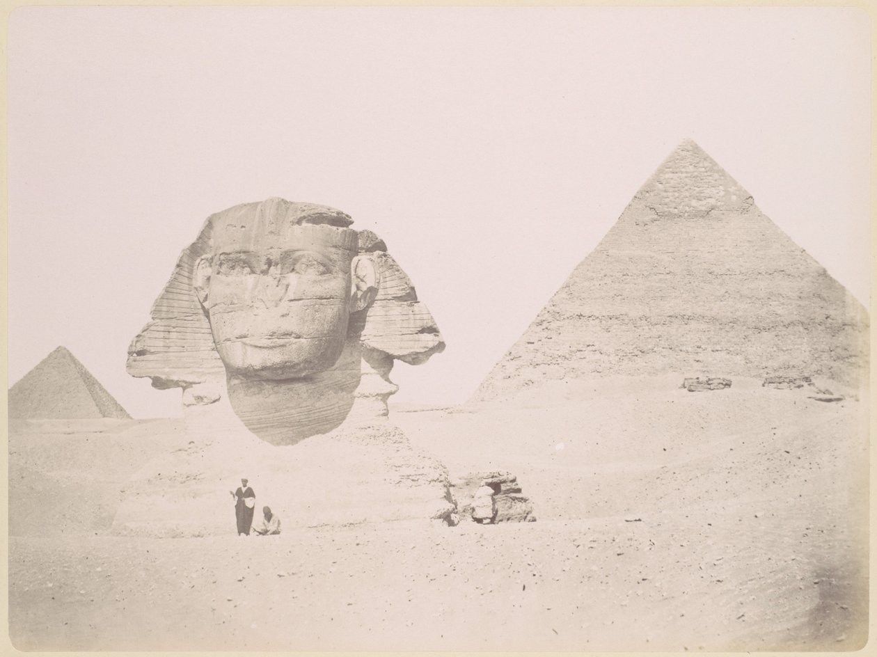 Pyramidene og sfinksen av Félix Bonfils