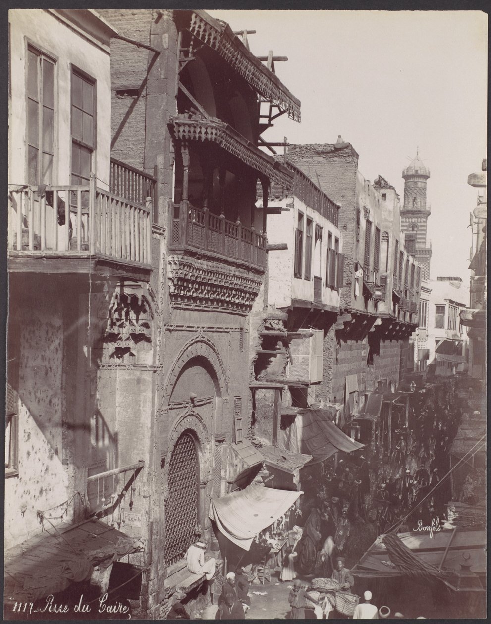 Kairo-gaten av Félix Bonfils