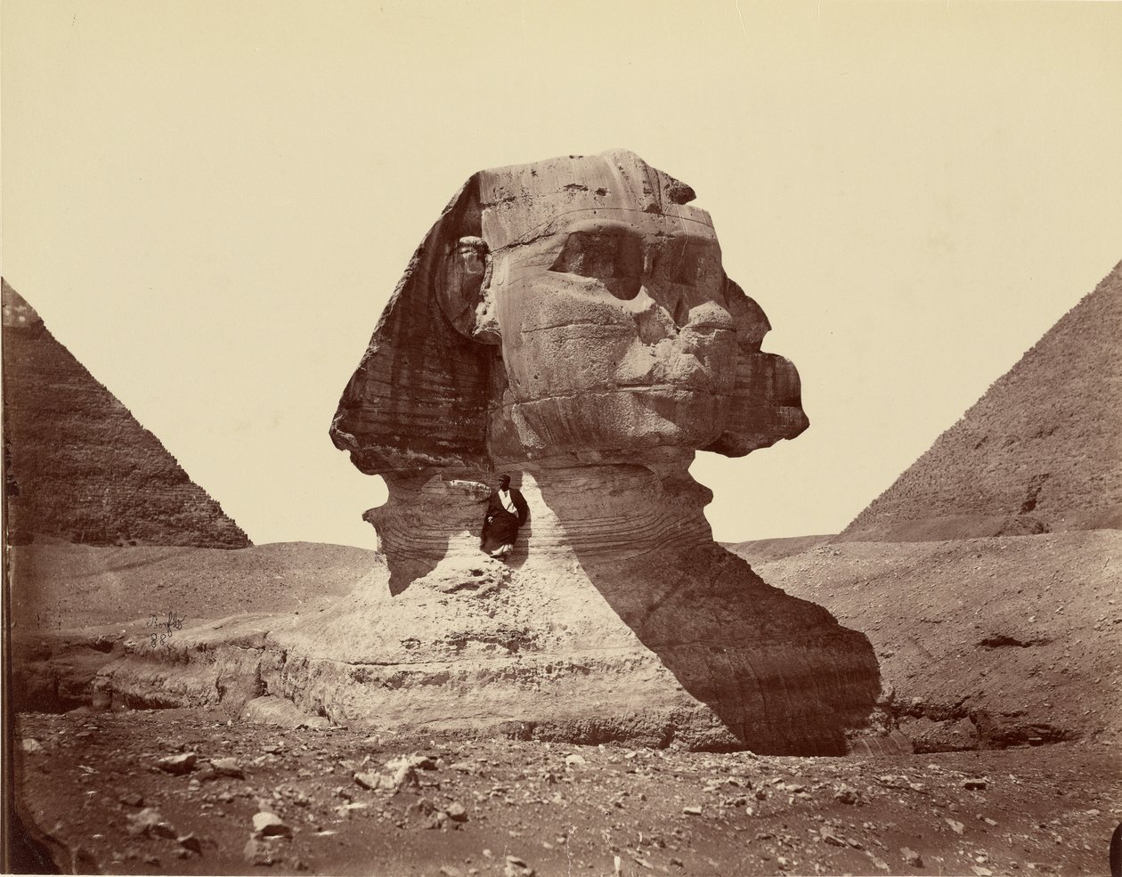 Sfinks og pyramider av Félix Bonfils