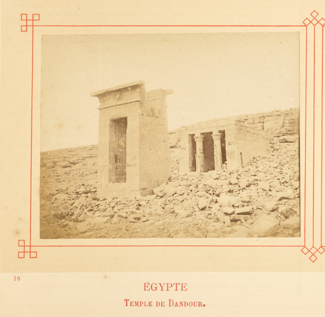 Tempelet i Dendur. av Félix Bonfils