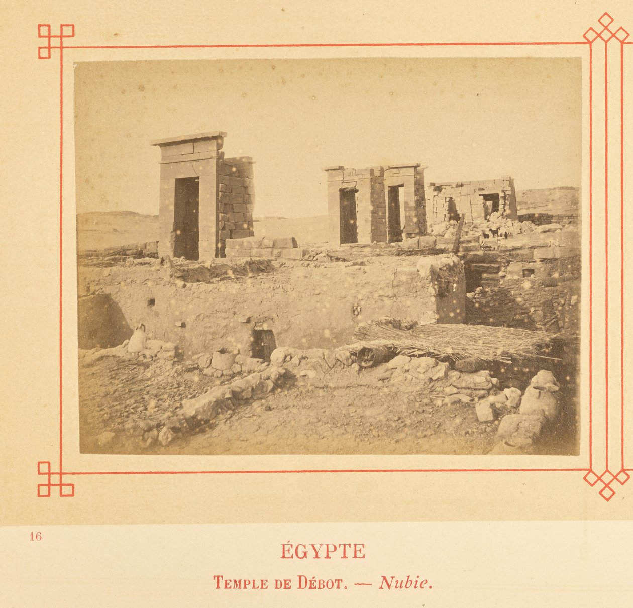 Debod-tempelet - Nubia av Félix Bonfils