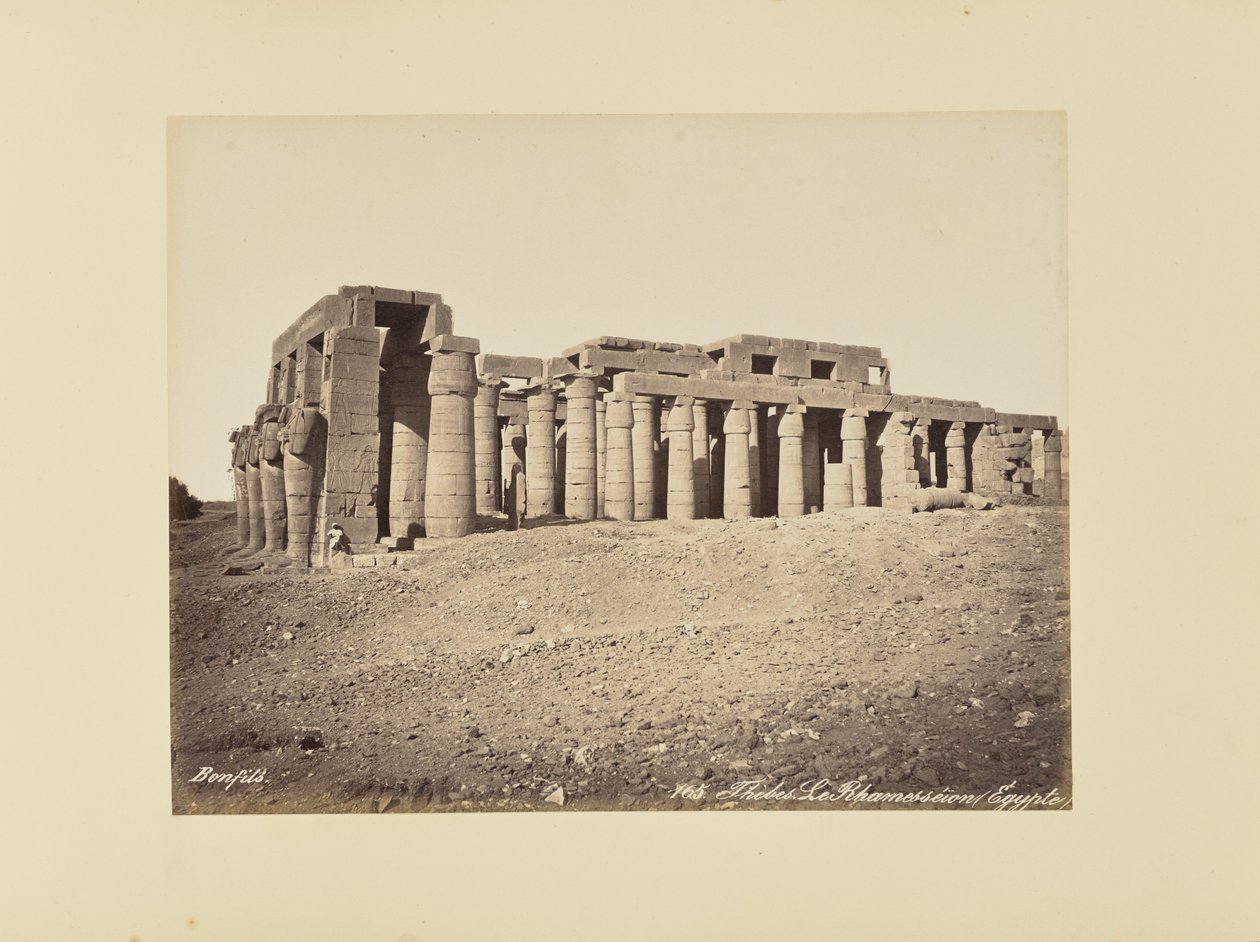 Theben. Ramesseum (Egypt) av Félix Bonfils