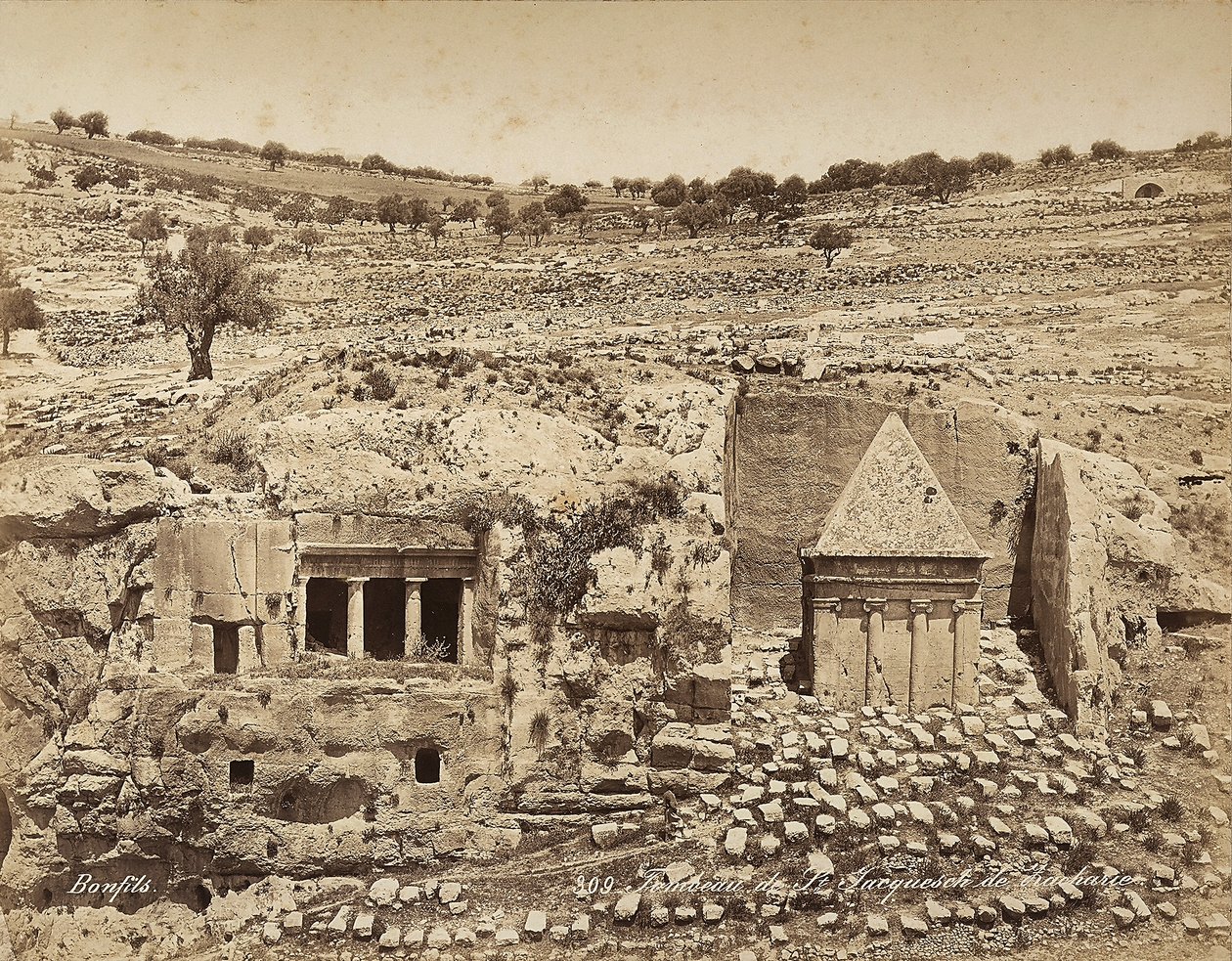 Graven til St. Hieronymus i Palestina av Félix Bonfils