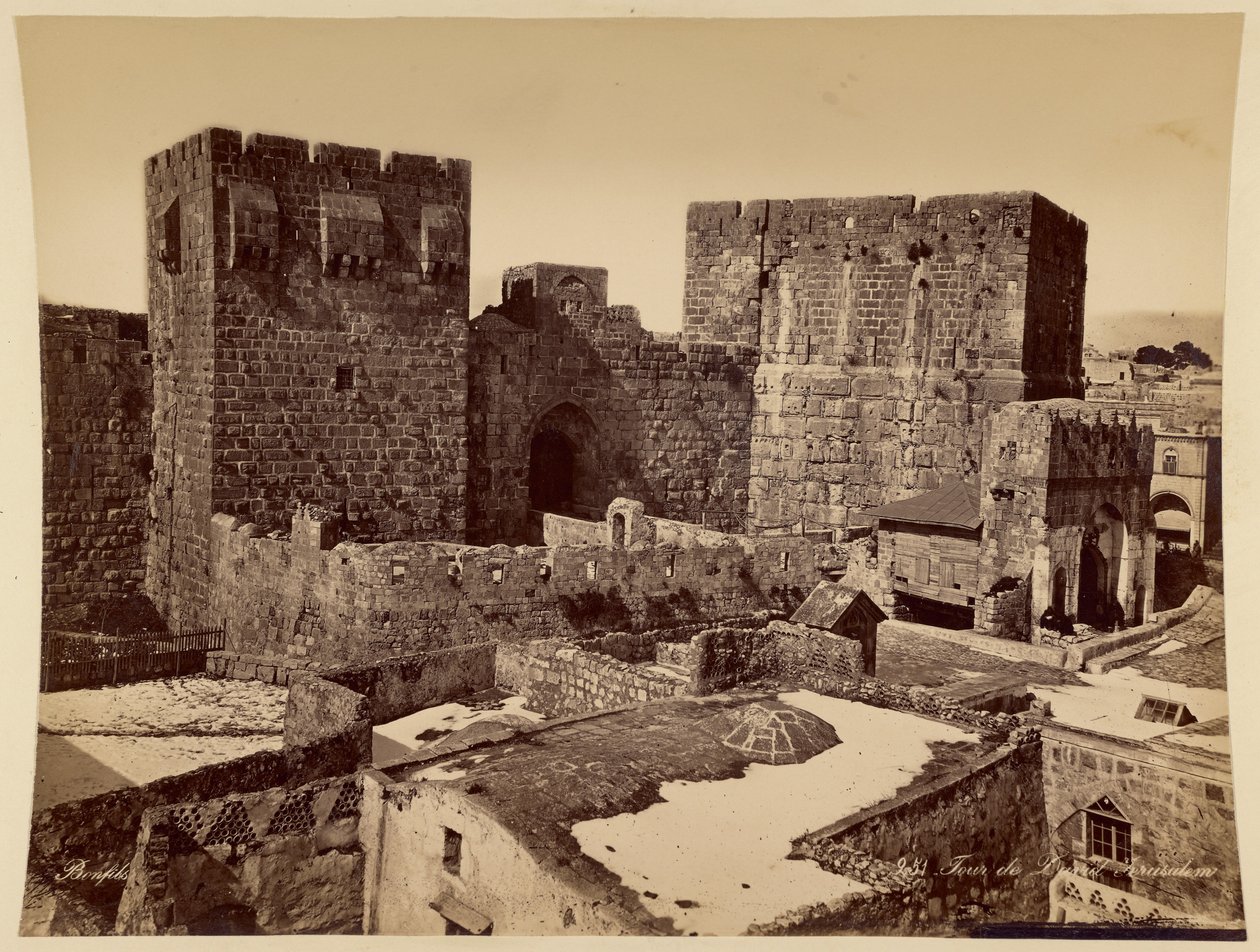 Davids tårn, Jerusalem av Félix Bonfils