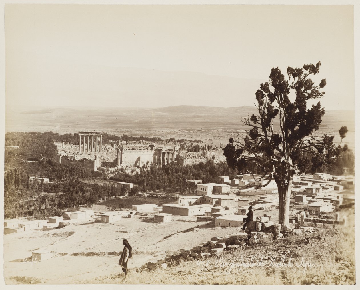 Oversikt over Baalbek, Syria #438 av Félix Bonfils