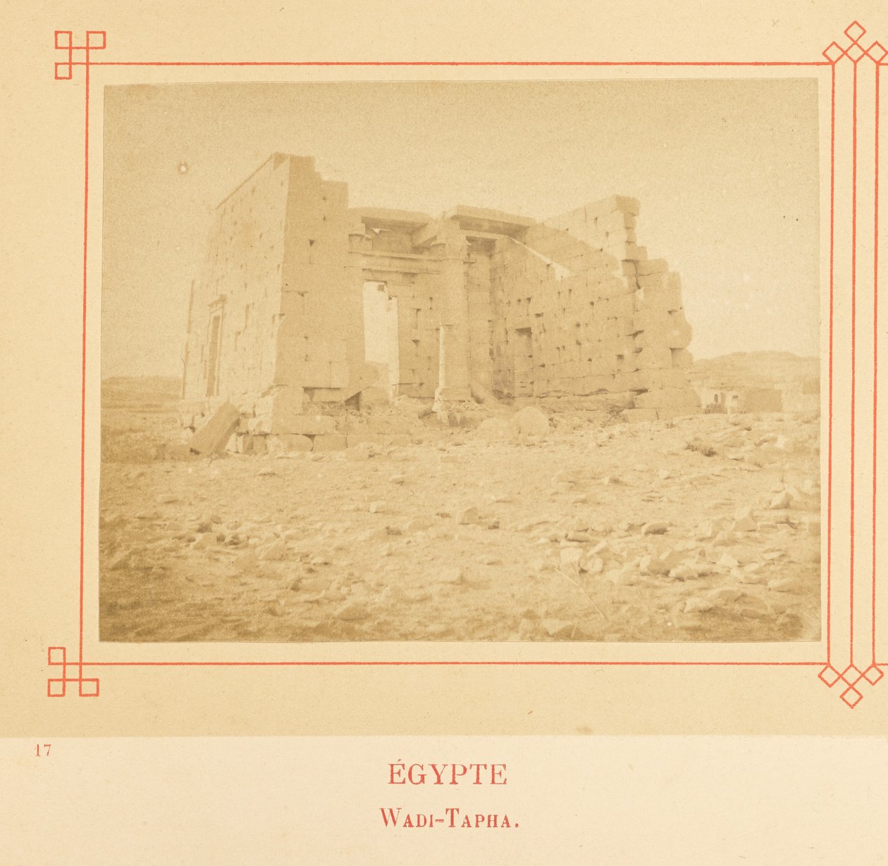 Wadi Tapha av Félix Bonfils