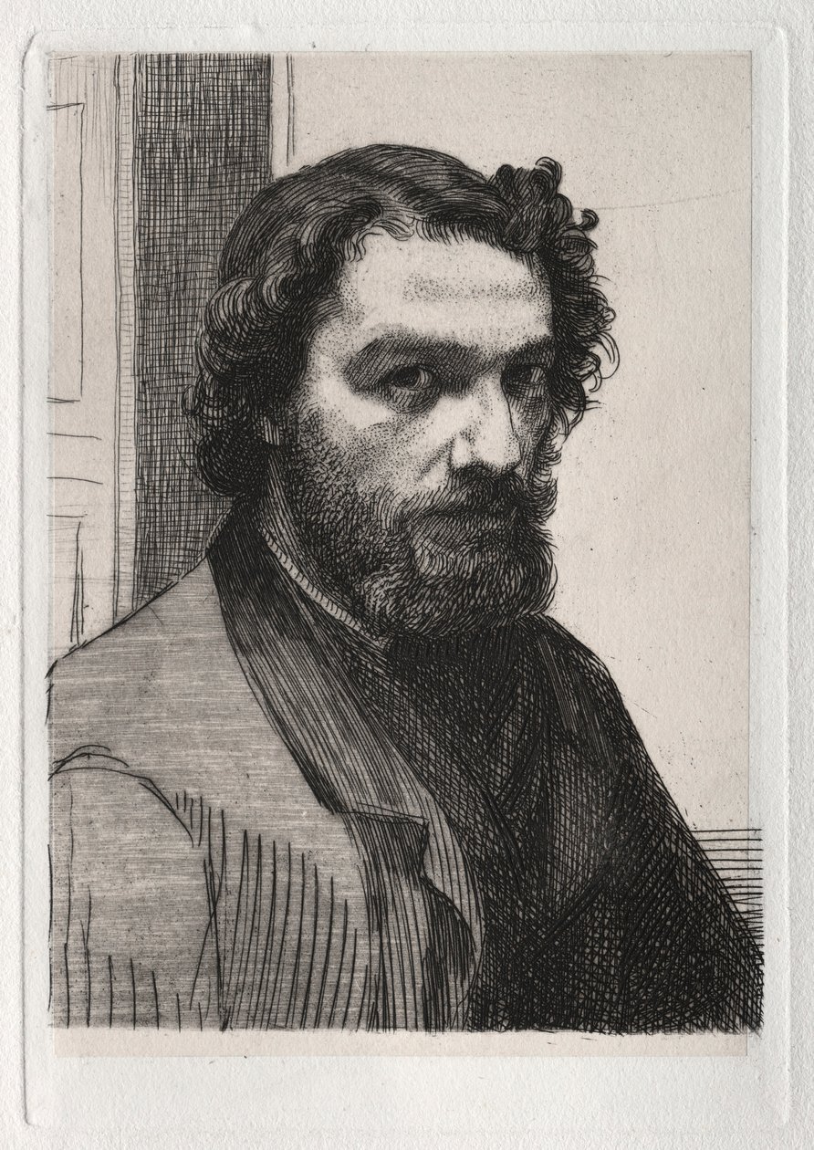 Alphonse Legros, 1861 trykt 1875. av Felix Bracquemond