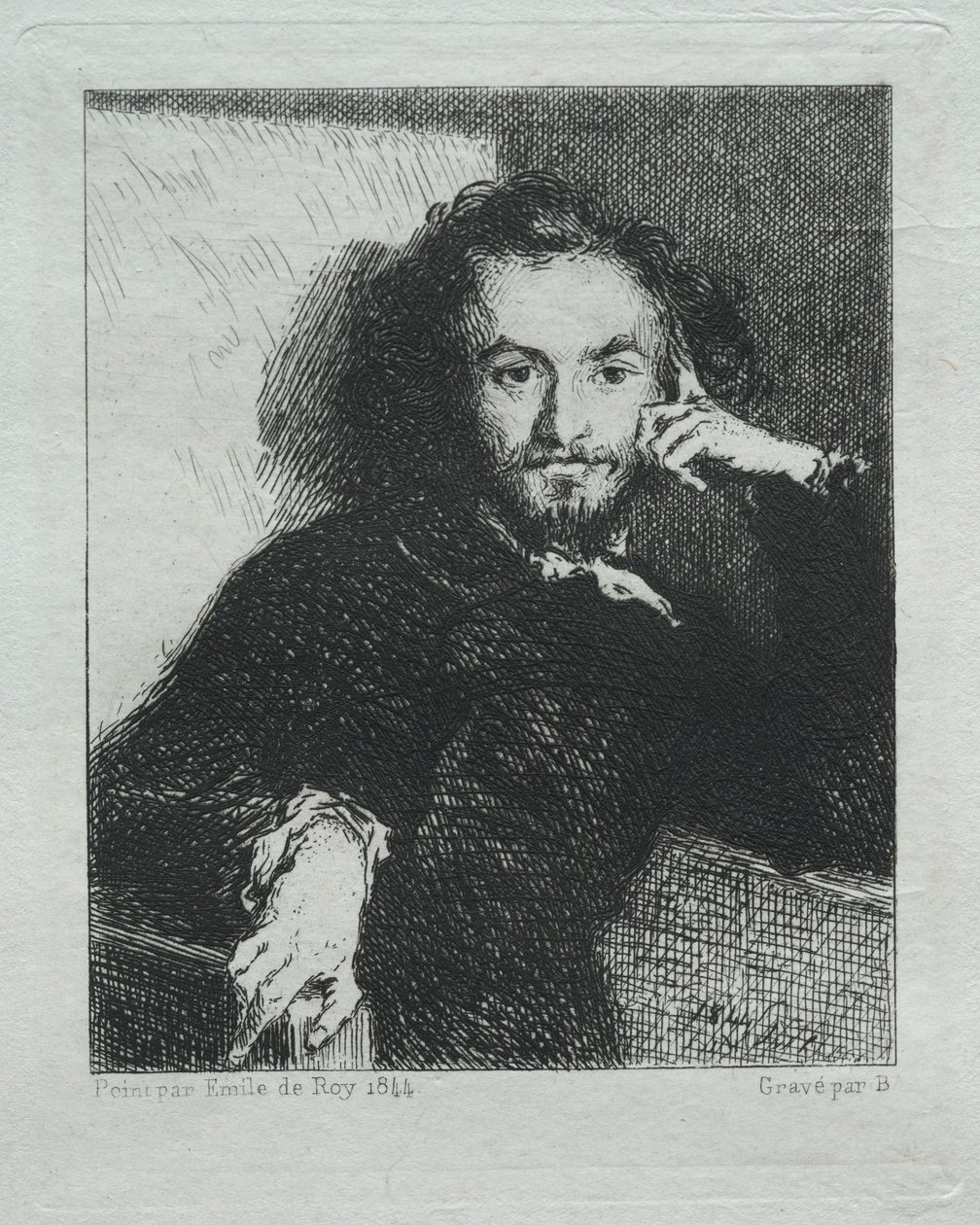 Baudelaire, etter Emil de Roy, 1869. av Felix Bracquemond