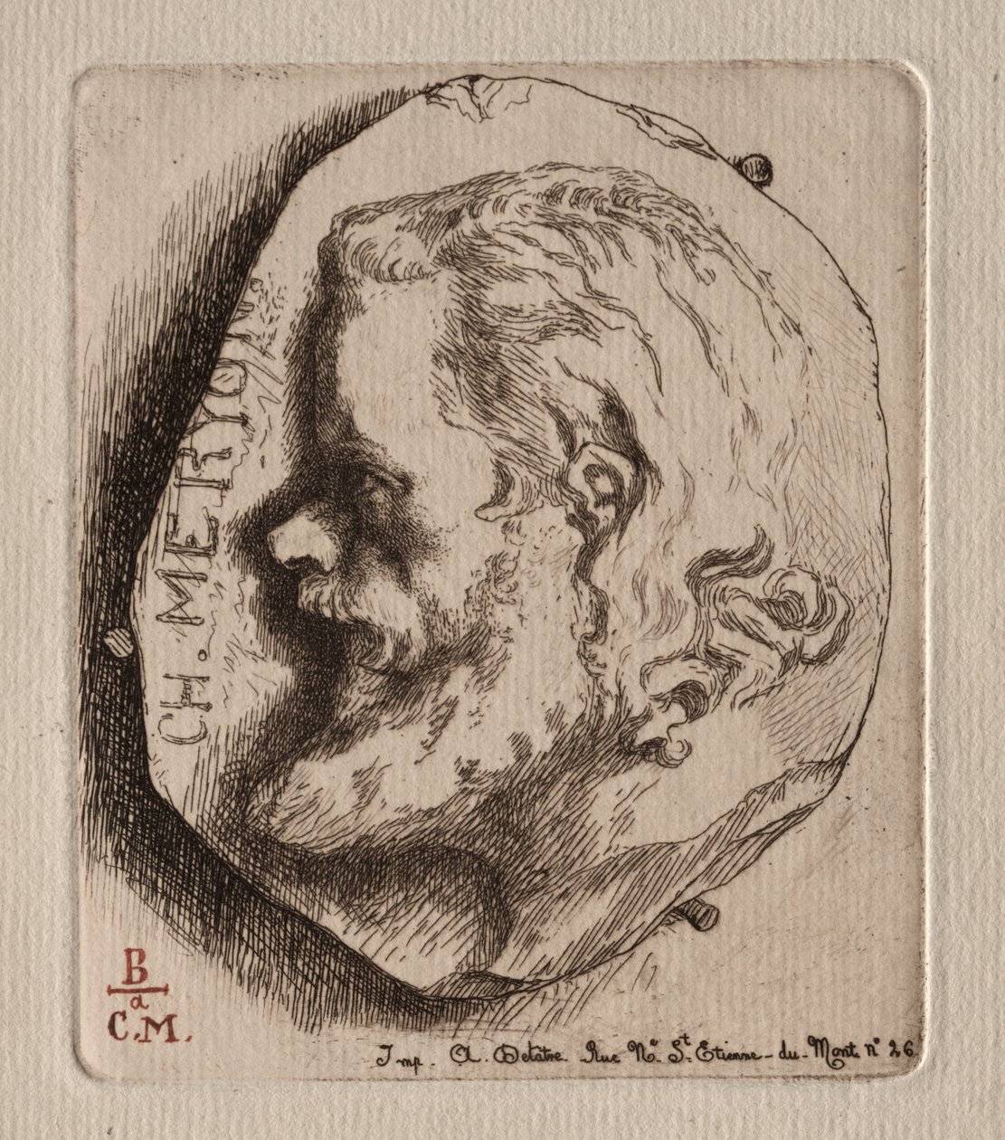 Charles Meryon av Felix Bracquemond
