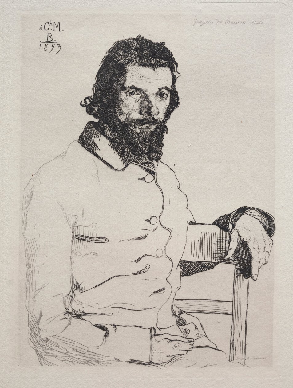 Charles Méryon, 1884. av Felix Bracquemond