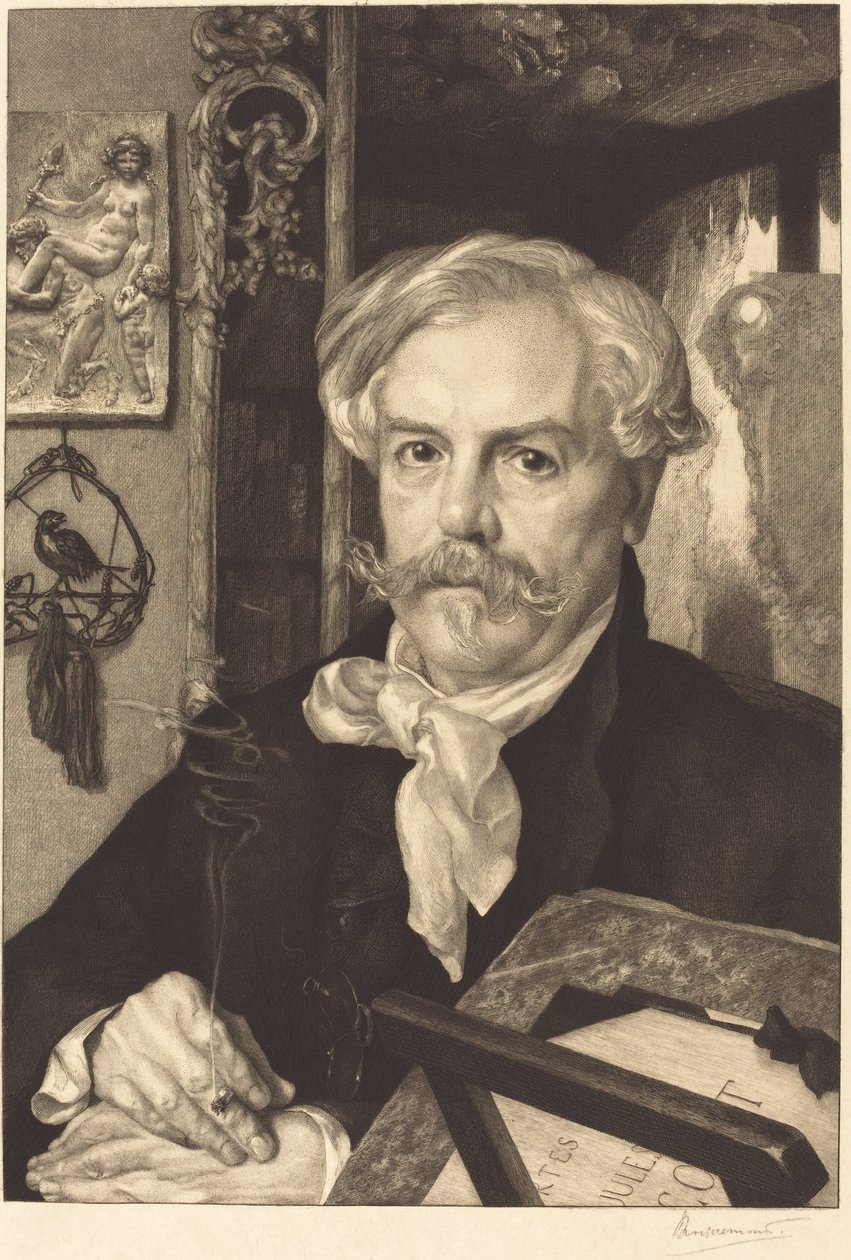 Edmond de Goncourt av Felix Bracquemond