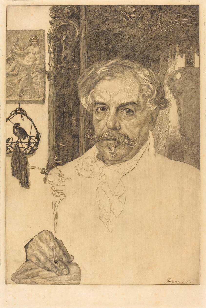 Edmond de Goncourt av Felix Bracquemond
