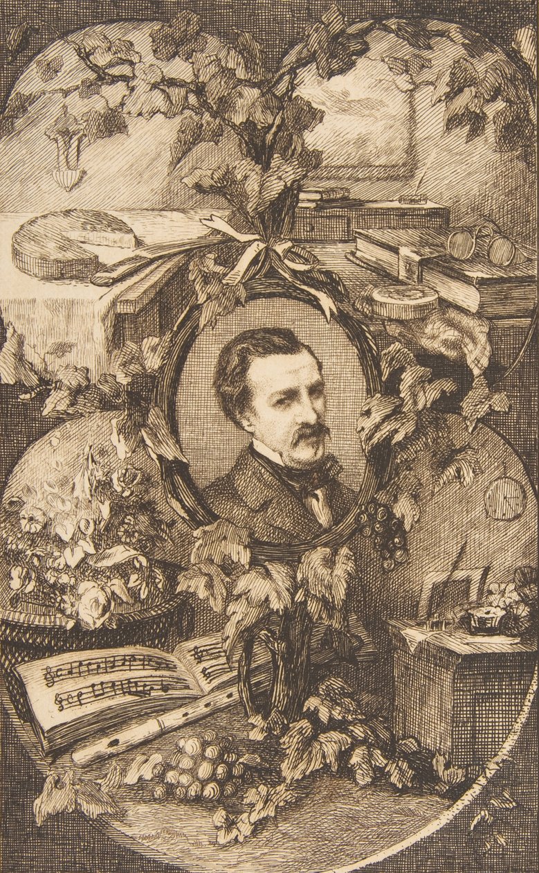 Frontispice for Champfleury's Friends of Nature, 1859. av Felix Bracquemond