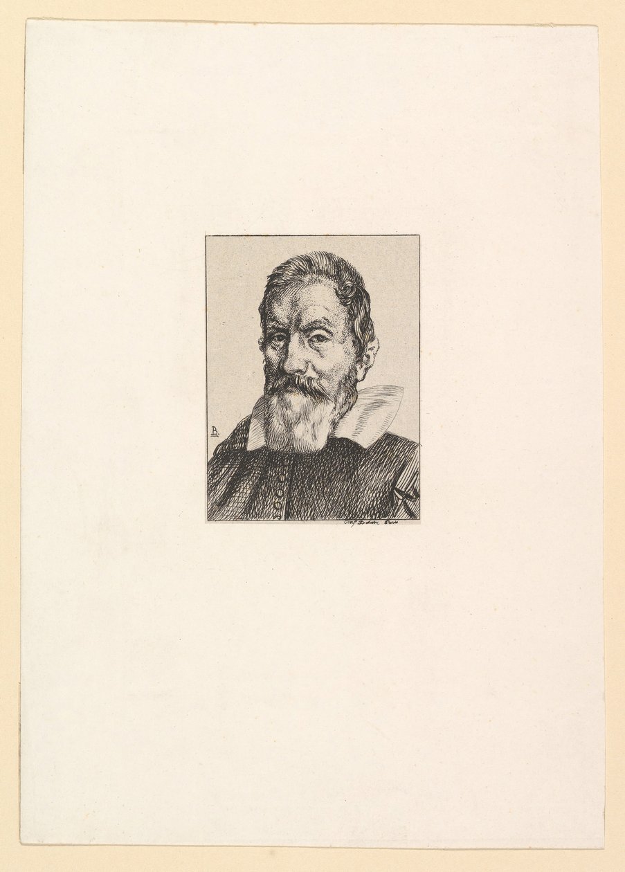 Galileo, 1862. av Felix Bracquemond