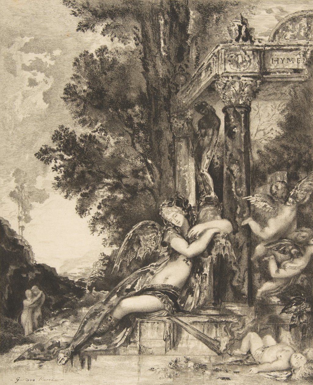 Discord, 1886. av Felix Bracquemond