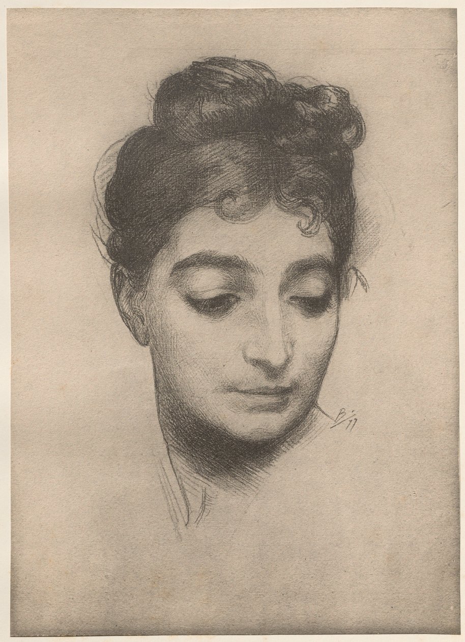 Portrett, 1899. av Felix Bracquemond