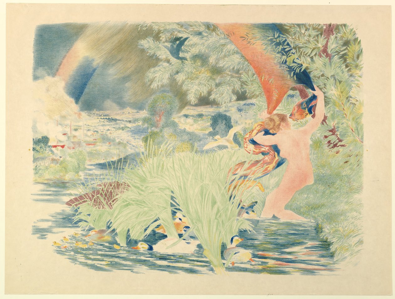 Regnbuen, 1893. av Felix Bracquemond