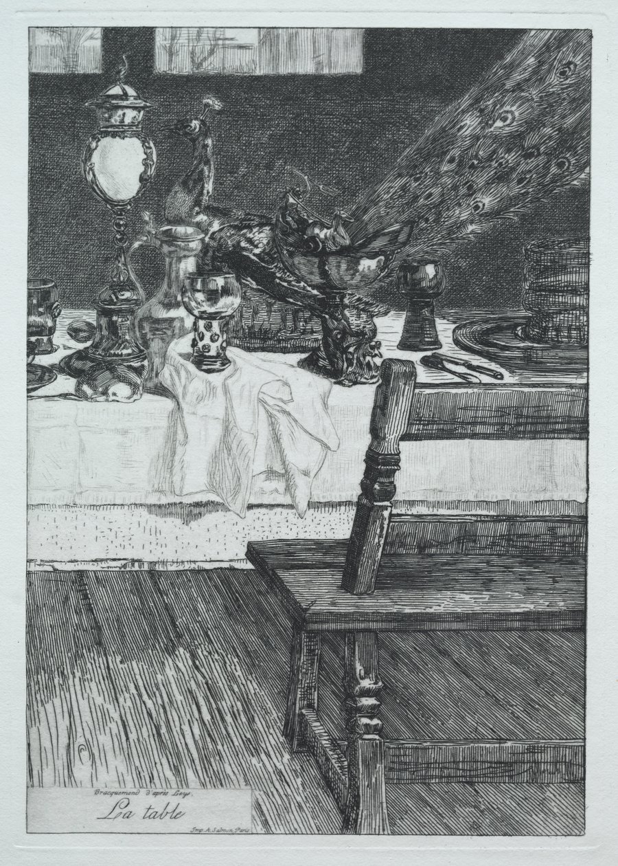 Tabellen, etter H. Leys av Felix Bracquemond