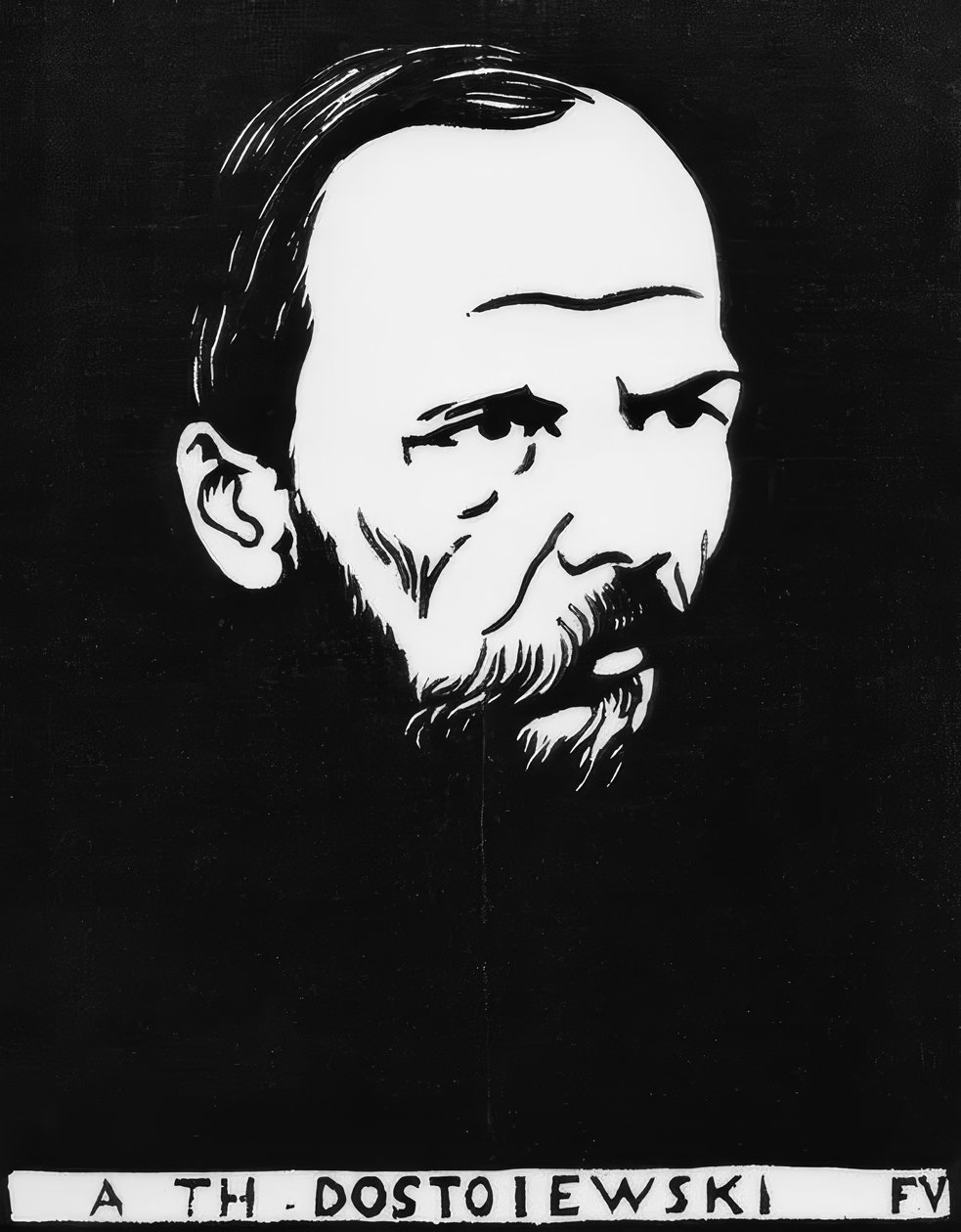 A Th. Dostojevski av Felix Edouard Vallotton