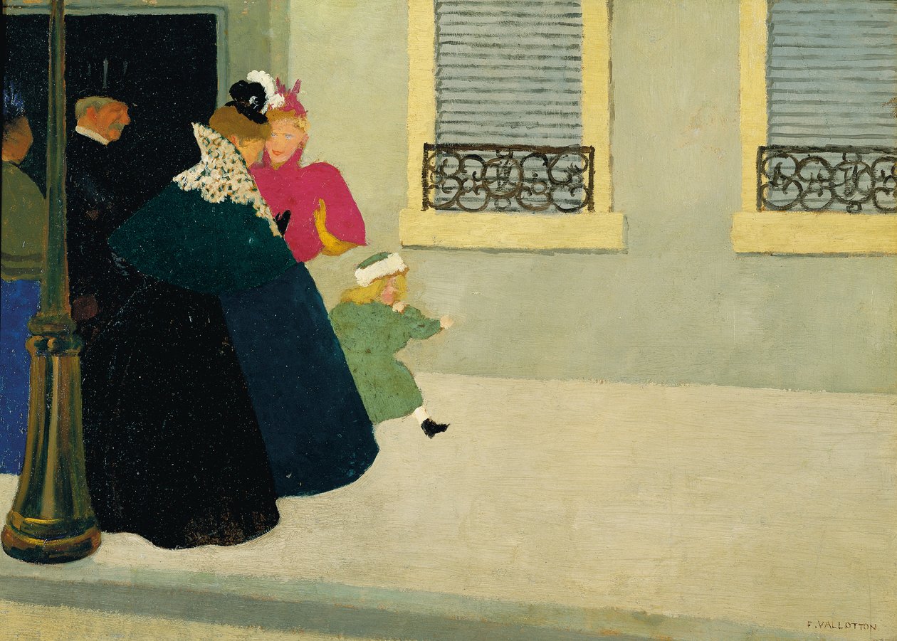 A Walk, ca. 1895 av Felix Edouard Vallotton