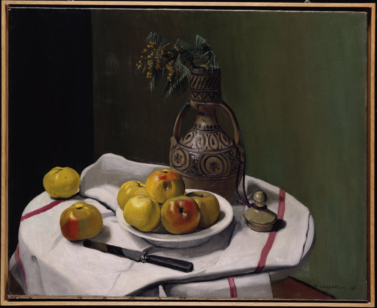 Epler og en marokkansk vase, 1914 av Felix Edouard Vallotton