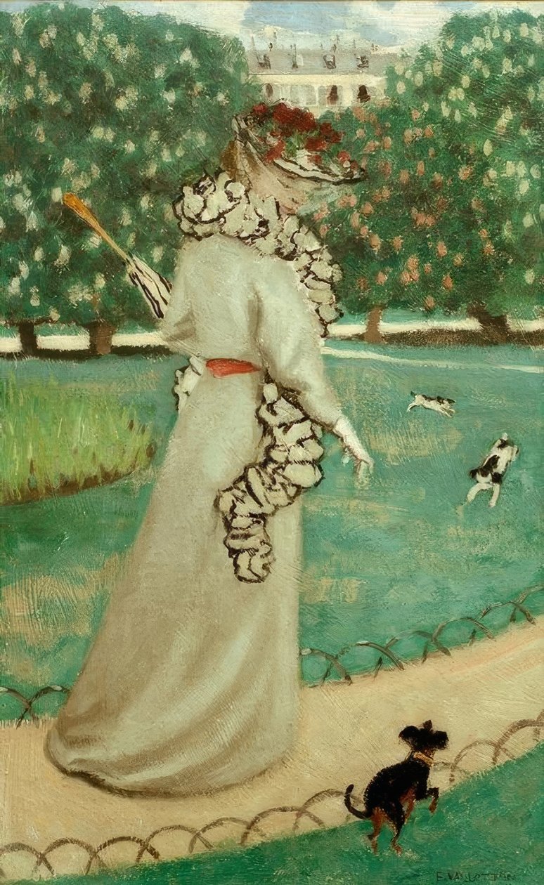 I Luxembourghagen av Felix Edouard Vallotton
