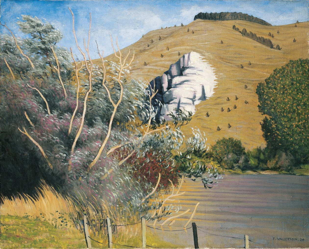 Seinebredden ved Tournedos, 1920 av Felix Edouard Vallotton
