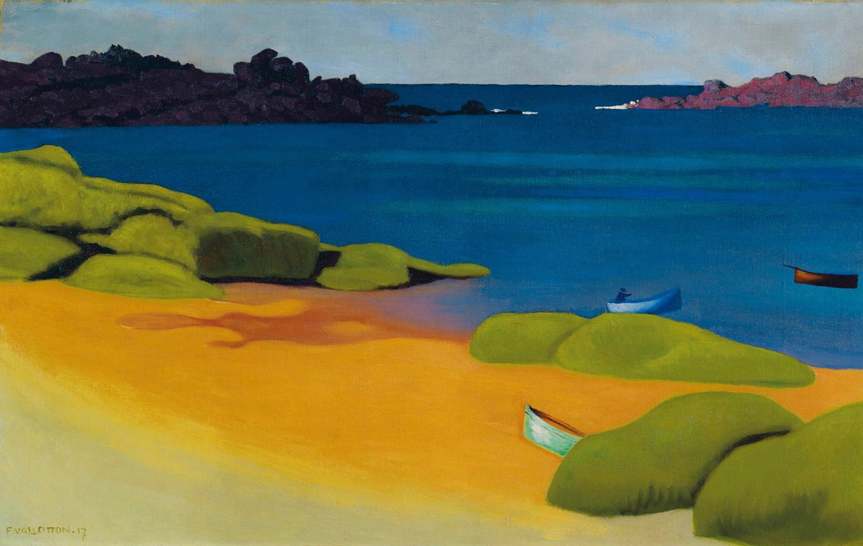 Bay ved Tregastel, 1917 av Felix Edouard Vallotton
