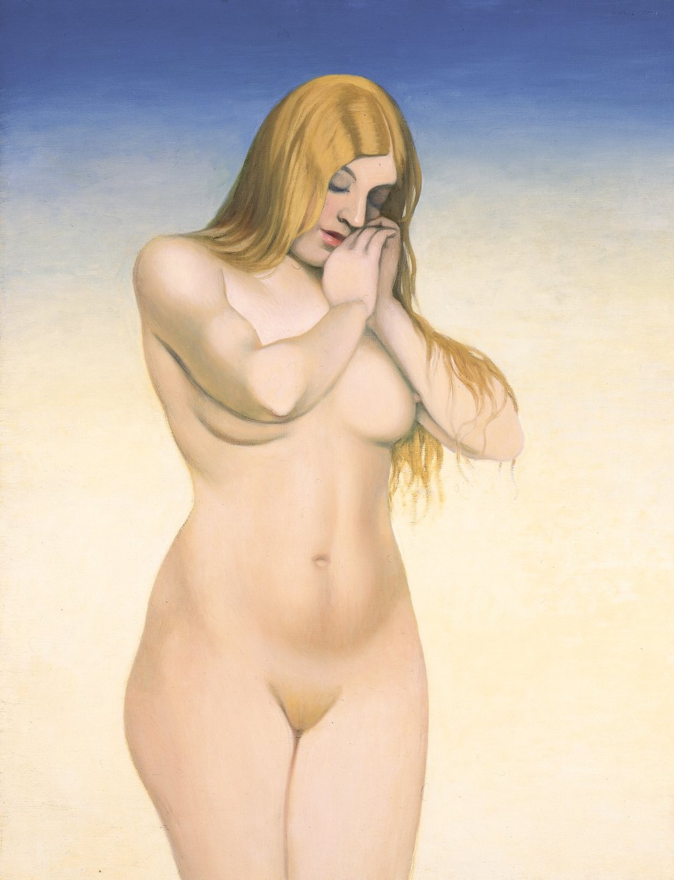 Blond naken, 1921 av Felix Edouard Vallotton