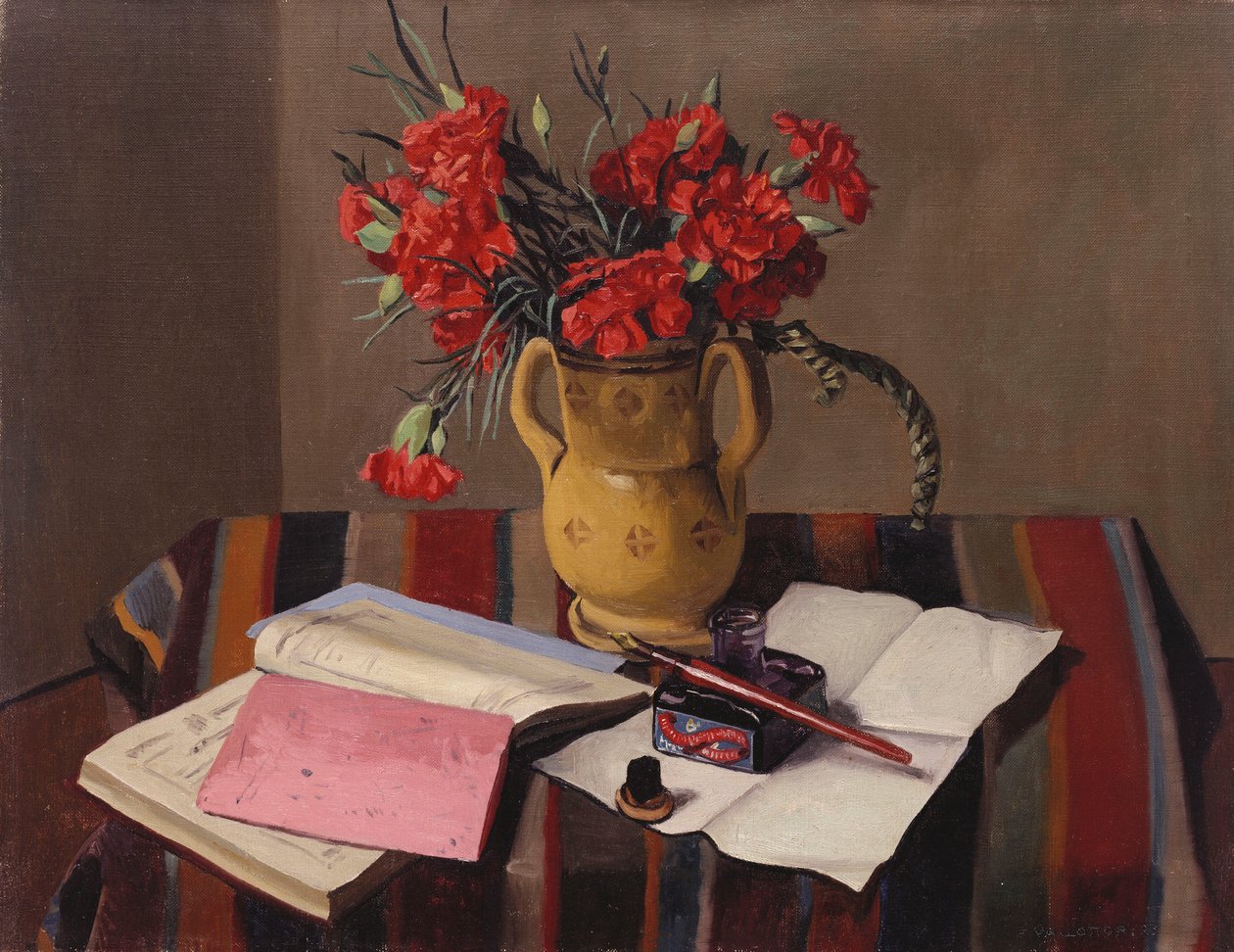 Nelliker og kontobøker, 1925 av Felix Edouard Vallotton