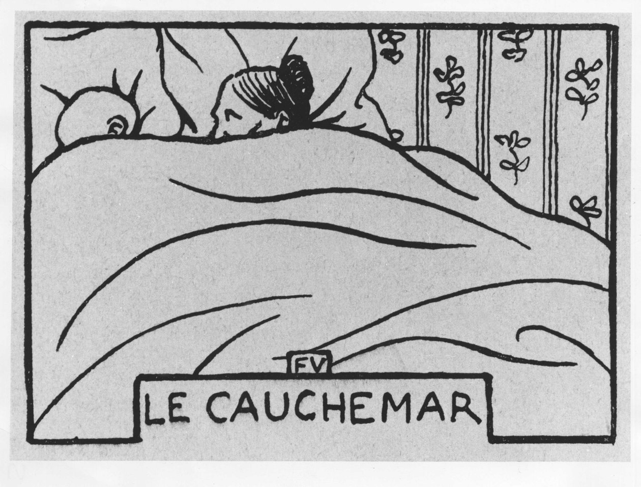 Gulrothode: "marerittet", skrevet av Jules Renard, red. Flammarion (illustrasjon) av Felix Edouard Vallotton