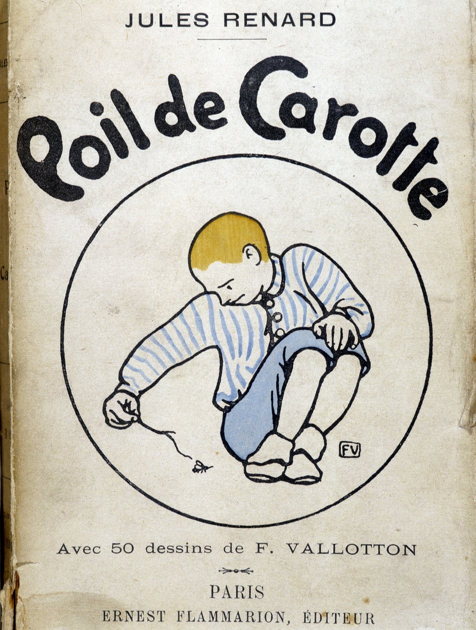 Omslag "Carrot Head" av Jules Renard Paris, Ernest Flammarion (bokomslag) av Felix Edouard Vallotton