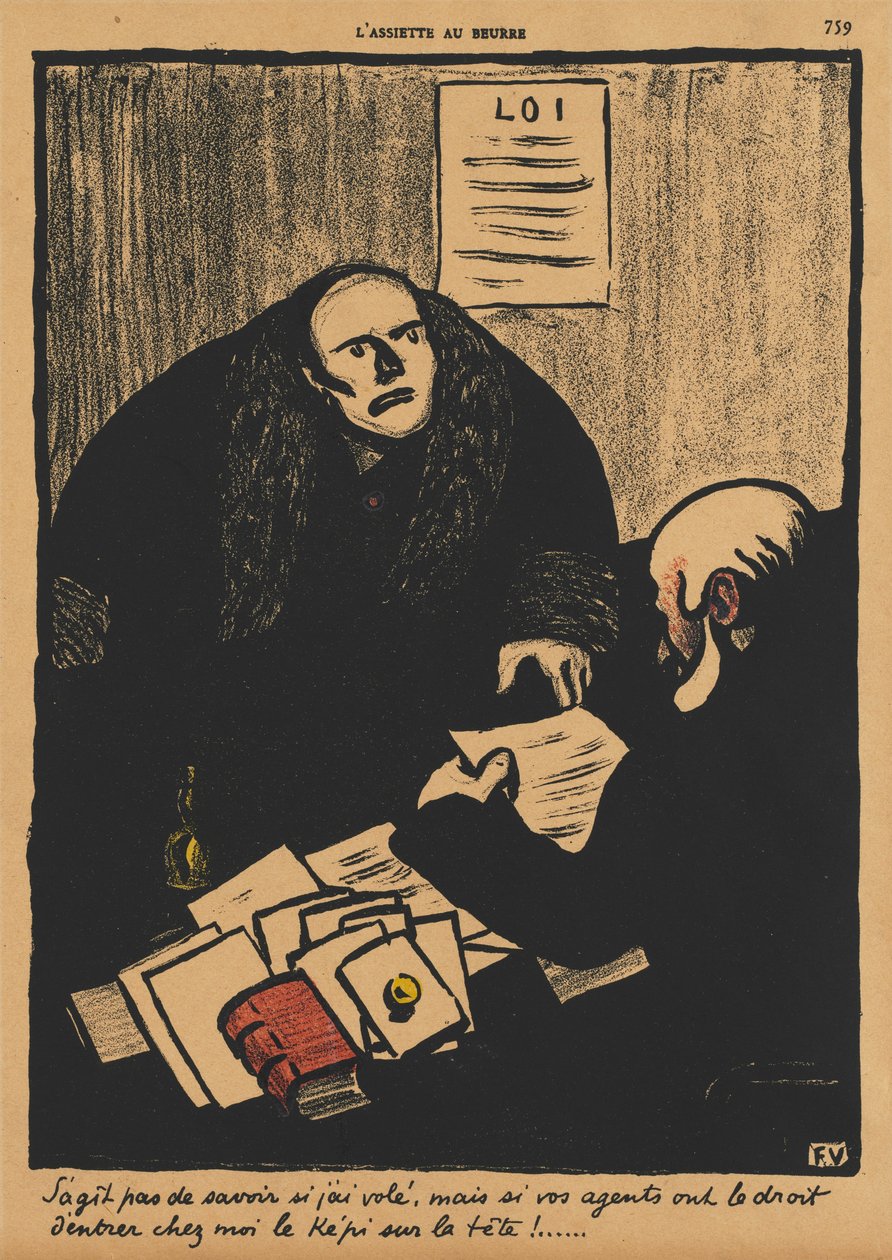 Crimes and Punishments II, 759: Spørsmålet er ikke om... , 1873. av Felix Edouard Vallotton