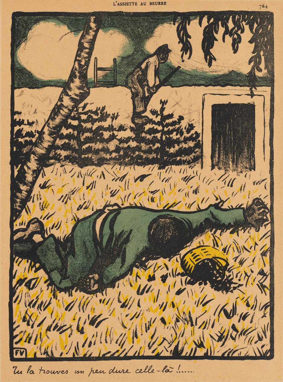 Crimes and Punishments VII, 764: Du vil finne at det er ganske vanskelig!, 1901. av Felix Edouard Vallotton