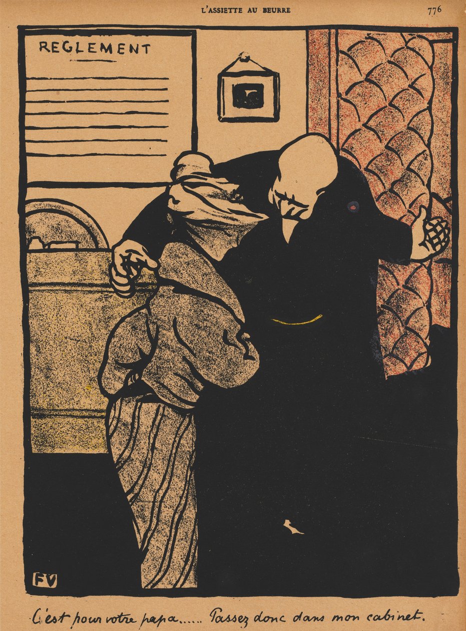 Crimes and Punishments XIX, 776: Det handler om din far, 1872. av Felix Edouard Vallotton