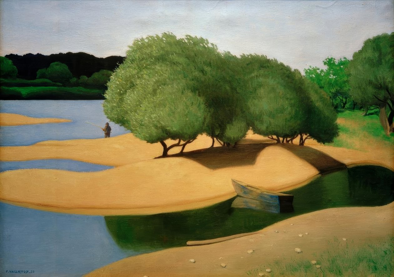 Sand på bredden av Loire av Felix Edouard Vallotton