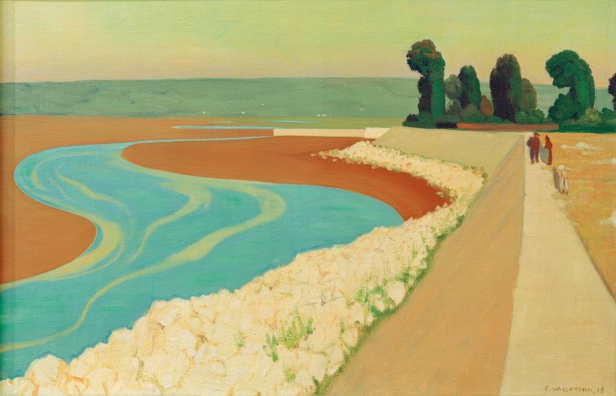 Honfleur diket av Felix Edouard Vallotton