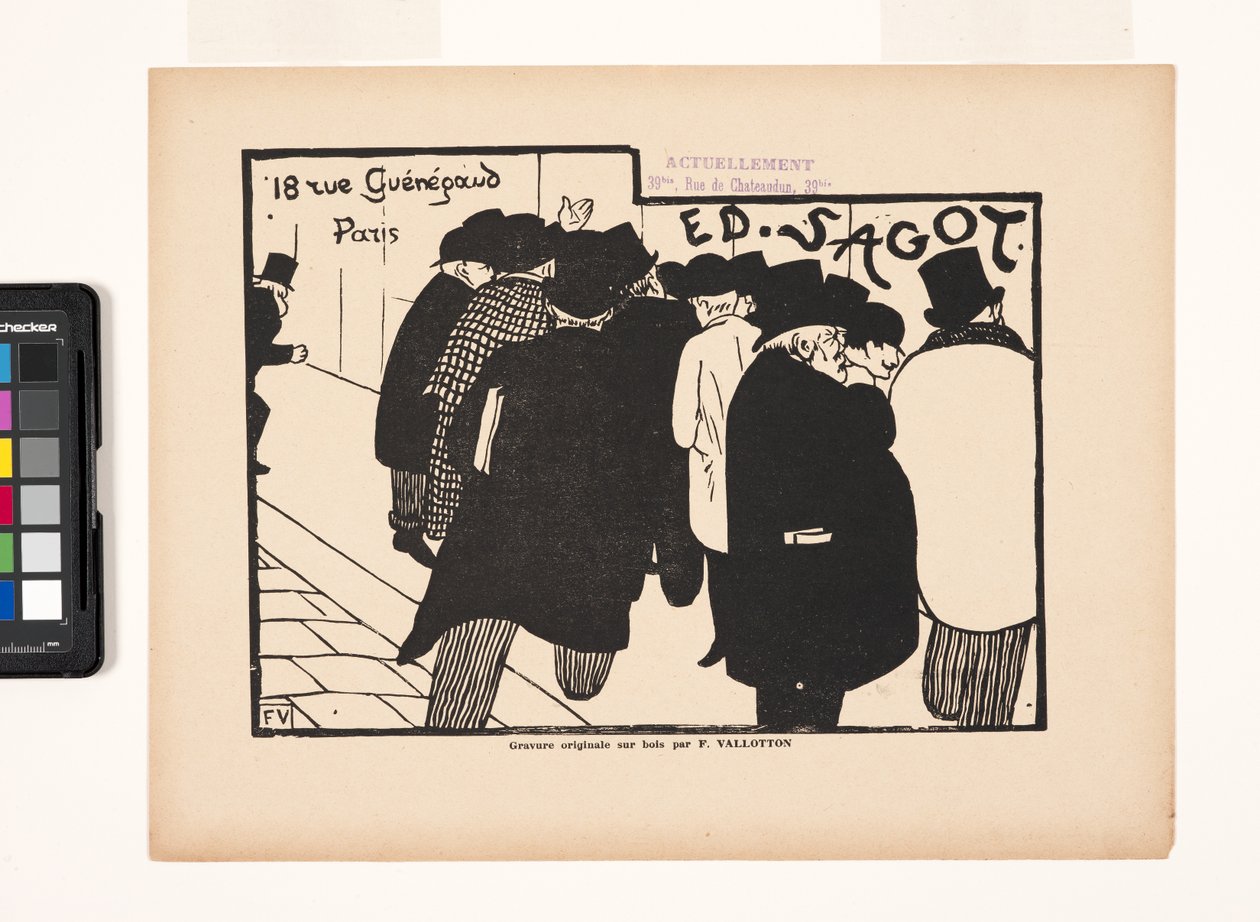 Ed Sagot - Lovers Of Prints (treblokktrykk) av Felix Edouard Vallotton