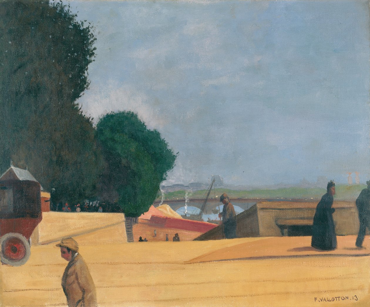 Inngang til Pont de l"Alma, 1913 av Felix Edouard Vallotton