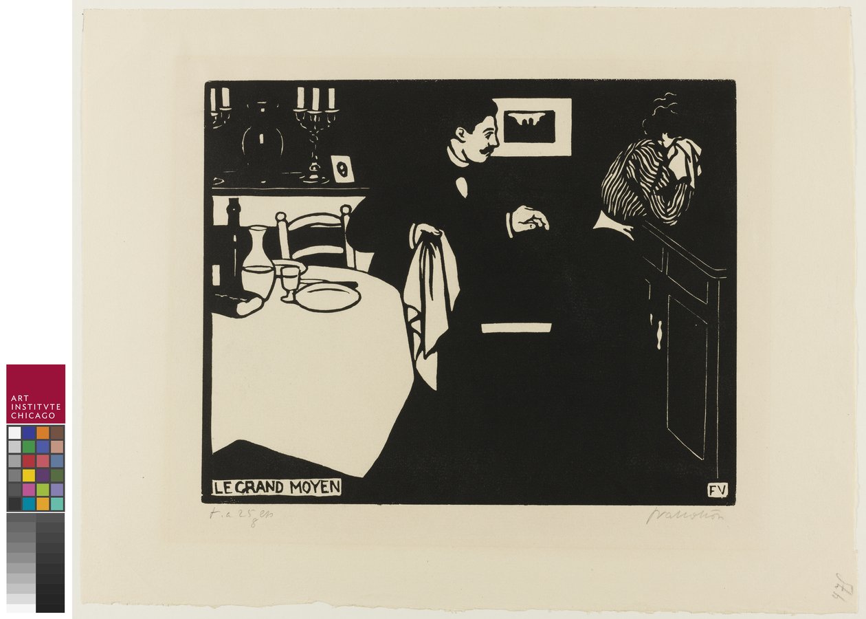 Extreme Measure, plate seks fra Intimacies, 1898 av Felix Edouard Vallotton