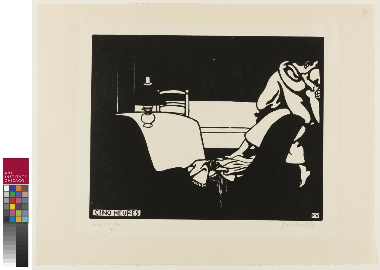 Five O"Clock, plate syv fra Intimacies, 1898 av Felix Edouard Vallotton