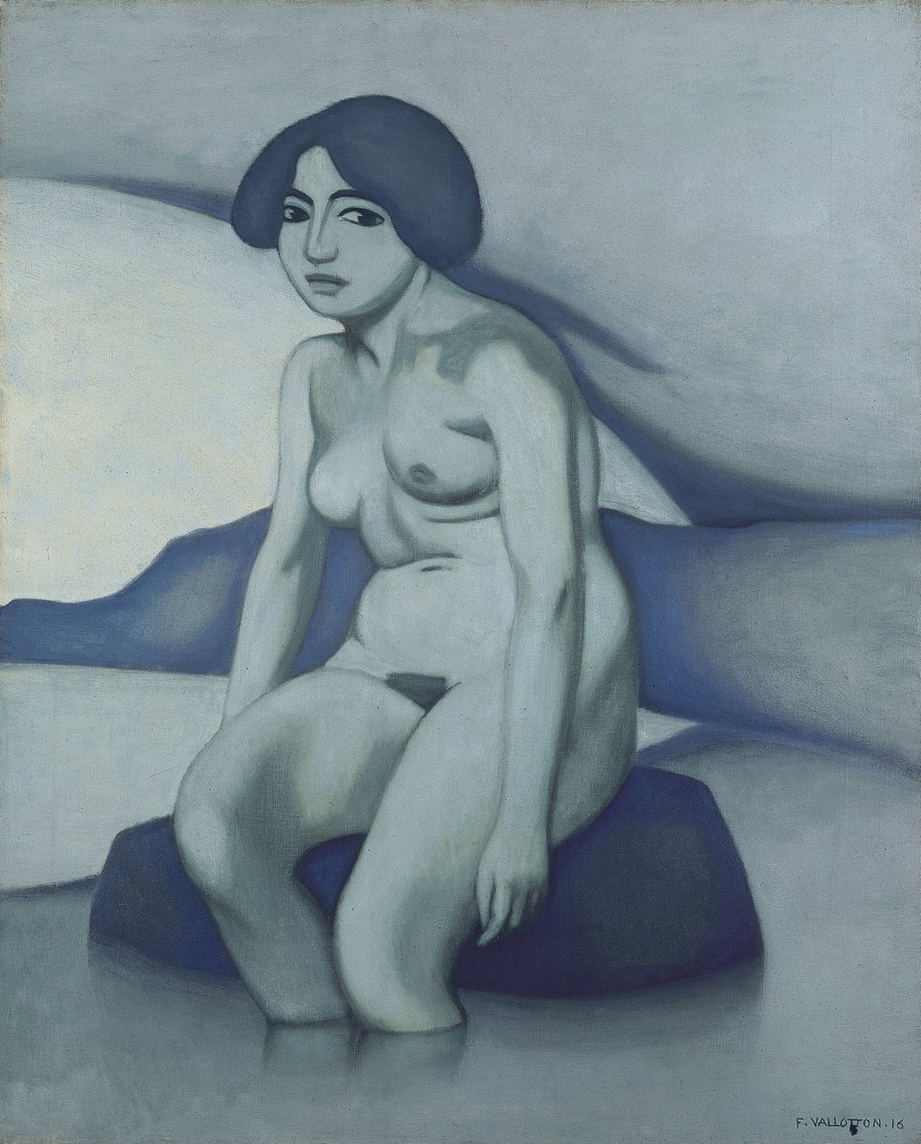 Grønn naken, 1916 av Felix Edouard Vallotton