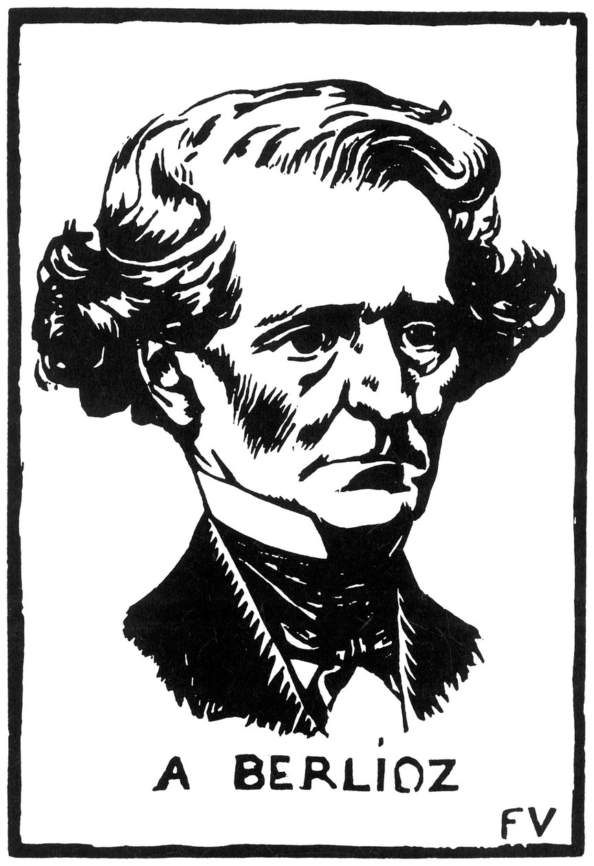 Hector Berlioz 1803-1869, 1891. av Felix Edouard Vallotton