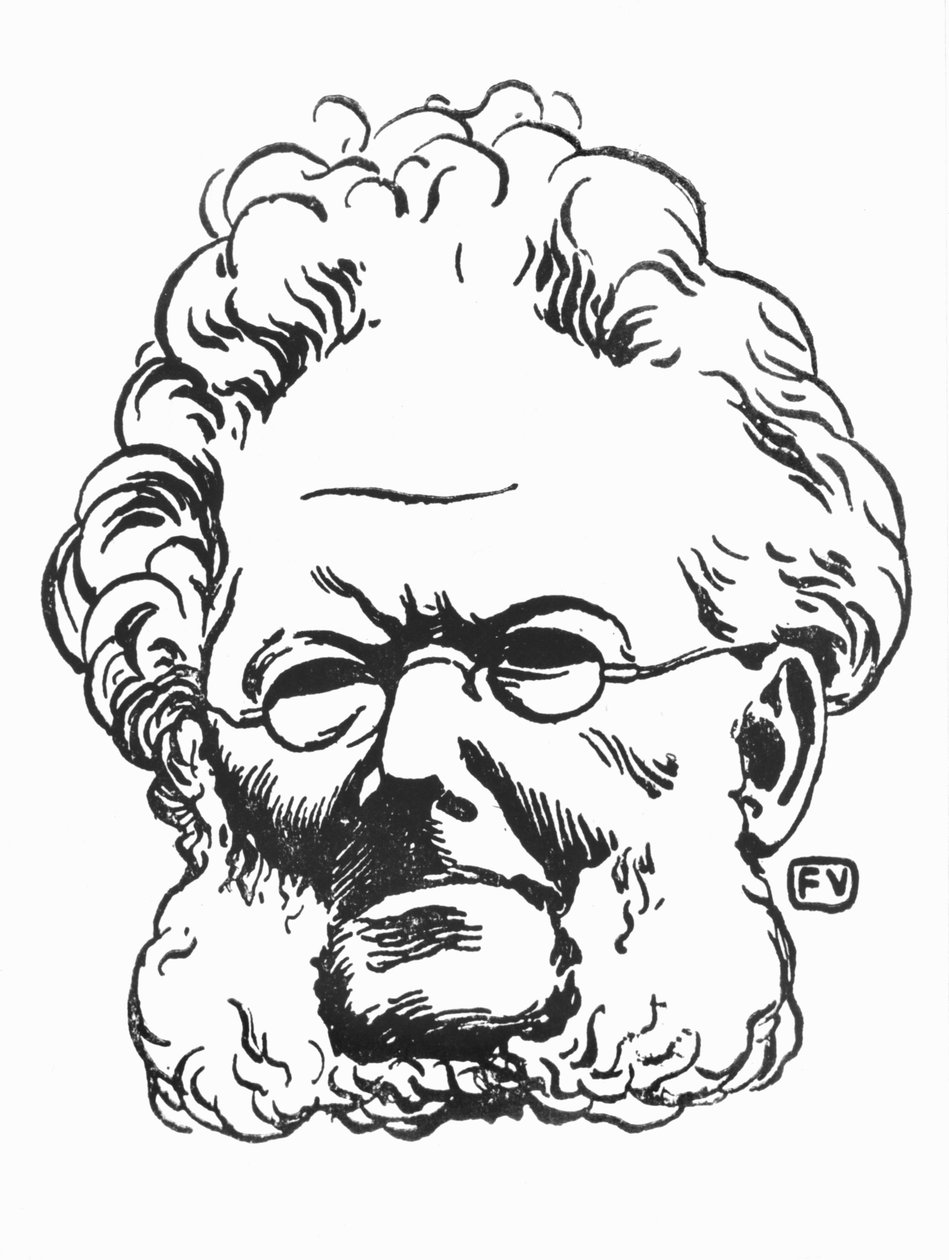 Henrik Ibsen (1828-1906) av Felix Edouard Vallotton