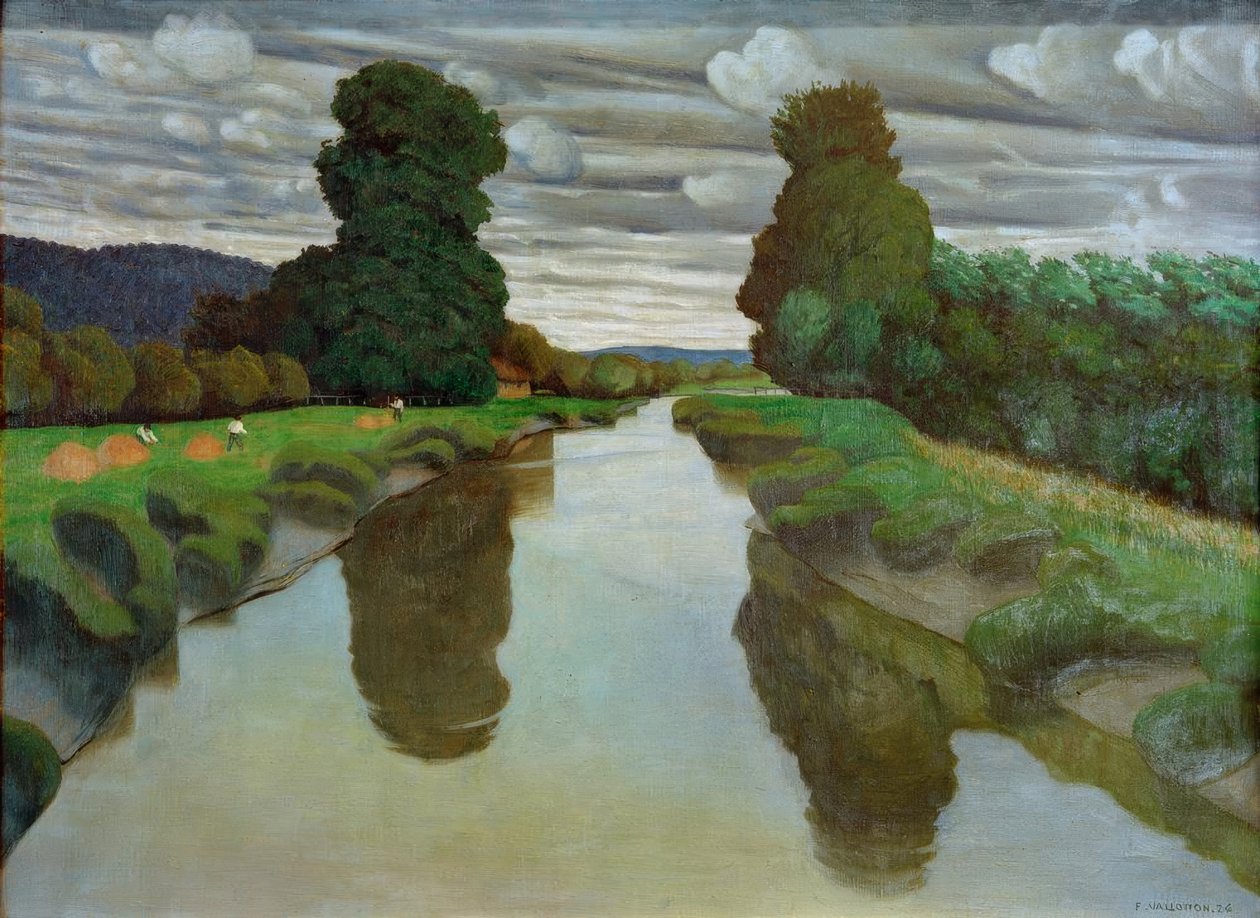 La Risle nær Berville av Felix Edouard Vallotton
