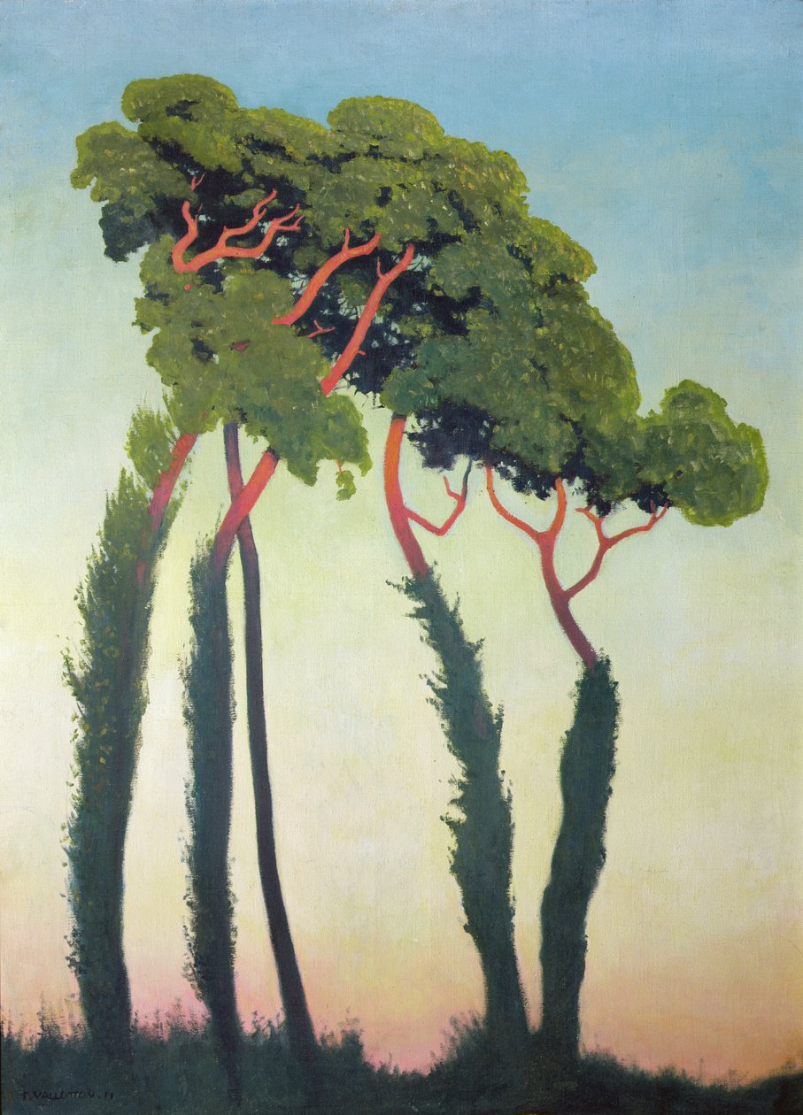 Landskap med trær av Felix Edouard Vallotton