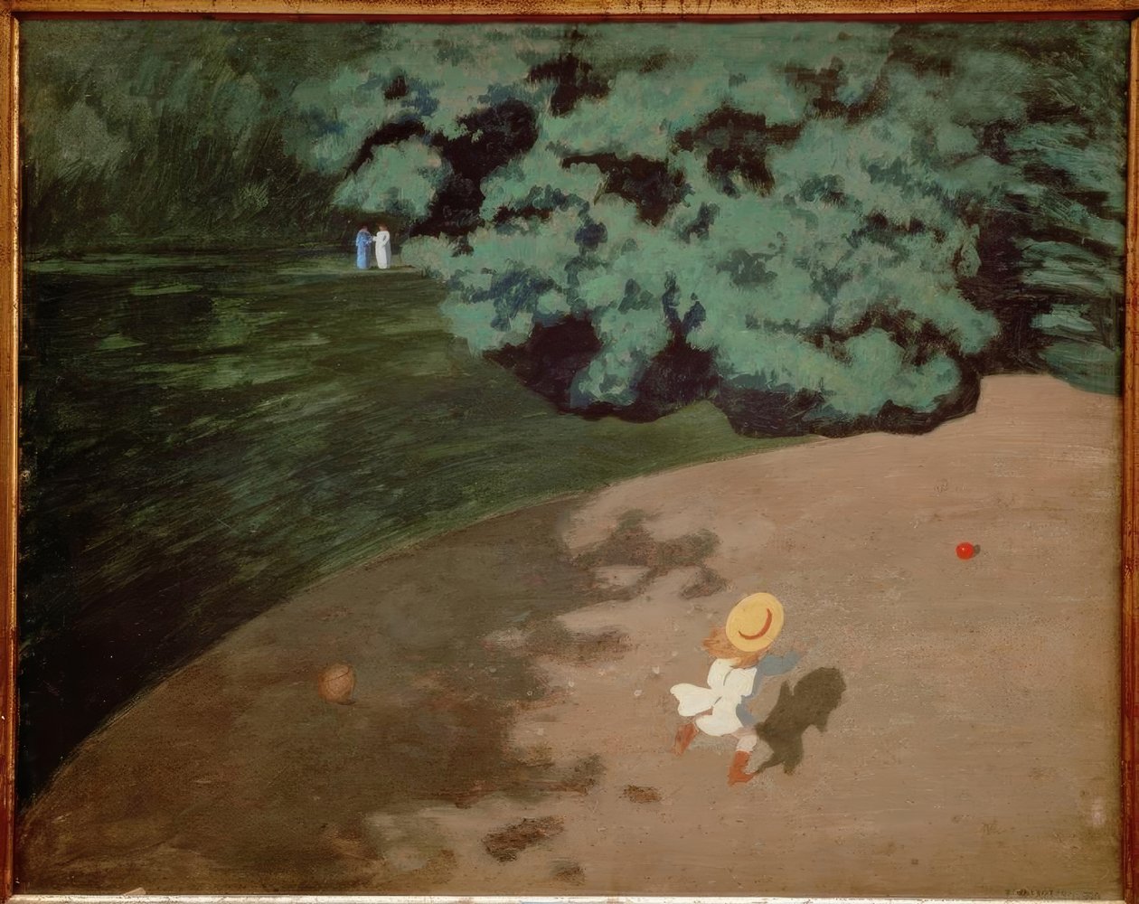 Den røde ballongen av Felix Edouard Vallotton